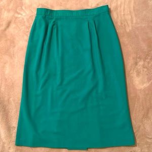 Teal Vintage Skirt ; 80s or 90s